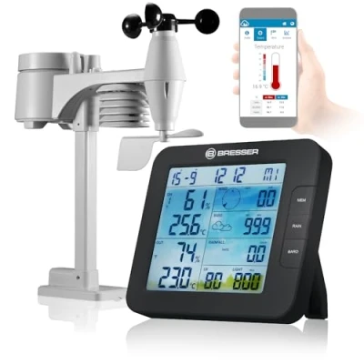Imagen de Bresser Centro meteorológico 7 en 1 ClimateConnect Tuya Smart Home Negro