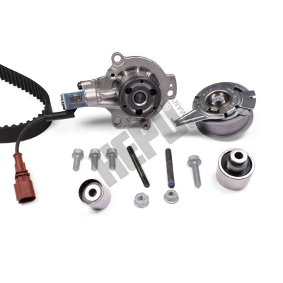 Imagen de HEPU PK06692 bomba de agua + Kit Distribucion conectable, con tornillos 145 VOLKSWAGEN: Golf 7, 7 Variant, Transporter 6 Bus