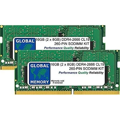 Imagen de 16GB (2 x 8GB) DDR4 2666MHz PC4 21300 260 PIN SODIMM Memoria RAM Kit para 27 Pulgada Retina 5K iMac (2019)