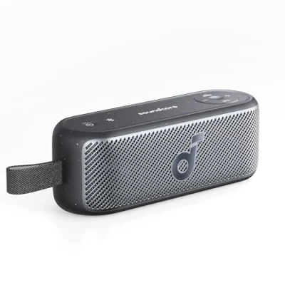 Imagen de Soundcore Motion 100 Altavoz Bluetooth portátil, portátil con Sonido de Alta resolución, 2 diafragmas estéreo, diseño ultraportátil para Exteriores, Ecualizador Personalizable, IPX7
