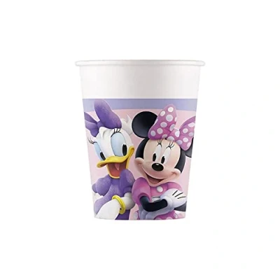 Imagen de Procos Folat 93831P Tazas Papel FSC Minnie Mouse 200ml 8 piezas