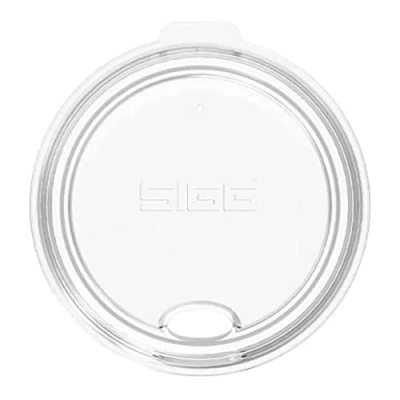 Imagen de SIGG Neso/Kid&#039;s Cup Top tapa de repuesto para tazas térmicas Neso (0.3 y 0.4 L) o vasos infantiles (0.35 SIGG, transparente tritán