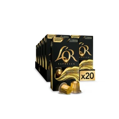 Imagen de L&#039;OR Espresso Cápsulas de Café Guatemala Orígenes Intensidad 10 200 Compatibles Nespresso (R)* Amazon Exclusive