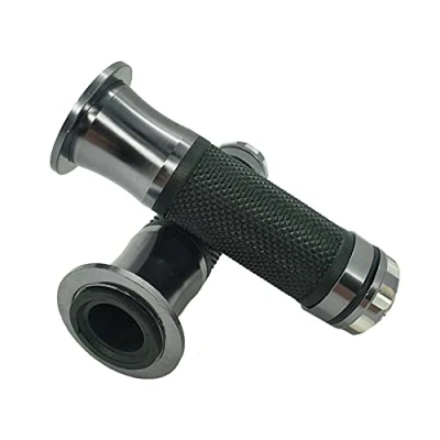 Imagen de one by Camamoto cód. 77344316G Kit Set par puños Verve Color Negro/Titanio Compatible con Motos y Scooter,con Agarre óptimo Producto de fácil instalación, ø Izquierda 22 mm/Derecha 25 mm Largo.