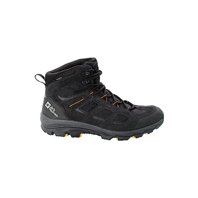 Imagen de Jack Wolfskin Vojo 3 Texapore Mid M, Zapatos al Aire Libre Hombre, Black/Burly Yellow XT, 40.5 EU