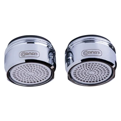 Imagen de Cornat Regulador De chorro M24 x 1 AG Ahorro agua hasta un 50% Con junta Apto para grifos comerciales Plata latón/aireador/boquilla mezcladora / TECWS606
