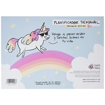 Imagen de Pedrita Parker 449 Planificador semanal con diseno Foficornio, A4, 210 x 297 mm