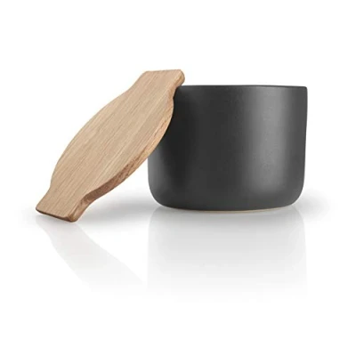 Imagen de EVA SOLO Salero de cocina nórdica con tapa roble Elegante tanto para uso en la como servir mesa Diseño y funcionalidad daneses Herramientas Aparatos accesorios