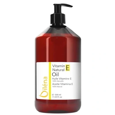 Imagen de Aceite Vitamina E Serum Antienvejecimiento Facial, Desmaquillante Waterproof, Reafirmante Corporal, Reparador Cabello, Manos, Uñas y Cutículas 500 ml