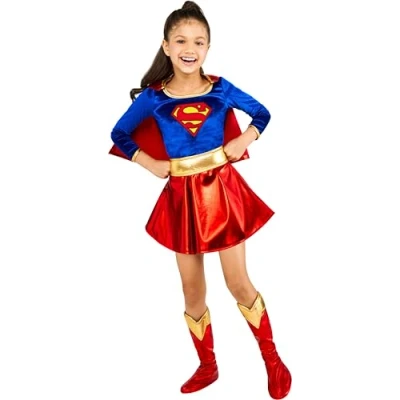 Imagen de Rubbies Disfraz de Supergirl para niña, talla L (8 10 años) (882314L)