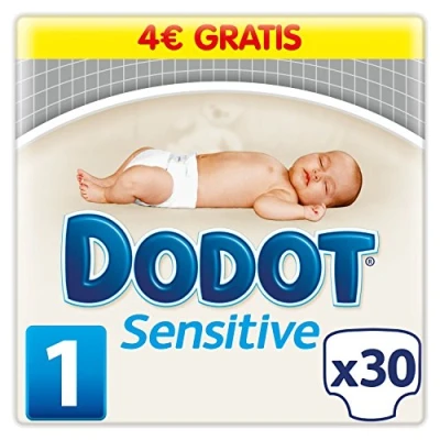 Imagen de Dodot Sensitive pañales para bebé, talla 1 (2 5 kg) , 4 packs de 30, 120