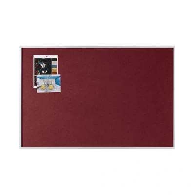 Imagen de Bi Office New Generation Tablero de anuncios fieltro, 900 x 600 mm, color borgoña