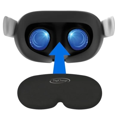 Imagen de Digicharge Protector de Lente VR Cubierta para Meta Quest 3S, 3, 2, Oculus 1/RiftS, Valve Index, Pico 4, Espuma Premium, Protección contra el Polvo y los Arañazos