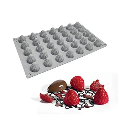 Imagen de moldes para chocolate 3d, molds molde pastel 3d postres pudín, 35 agujeros frambuesa