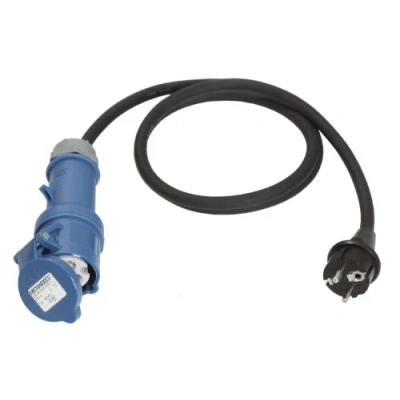 Imagen de Cable Adaptador CEE 230 V, Enchufe Schuko a Acoplamiento CEE, para caravanas, Barcos, etc.