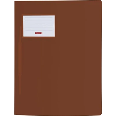 Imagen de Brunnen Fact 102015079 carpetas (A4.PP personalizable con nombre y bolsillo interior, color marrón