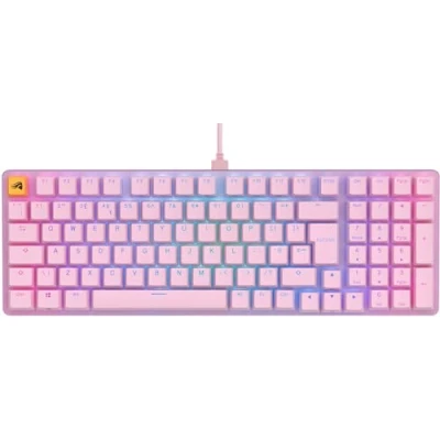 Imagen de Glorious gaming GMMK 2 Full Size (96%) Teclado mecánico, carcasa de aluminio, personalizable, keycaps dobles, switches Fox, RGB, distribuciones QWERTY inglés Rosa