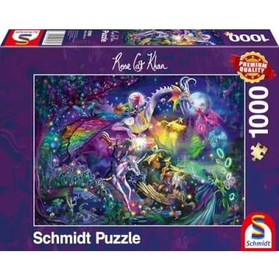 Imagen de Schmidt Spiele 57586 Rose Cat Khan, Circo de la Noche Verano, Puzzle 1000 Piezas, Rompecabezas, Multicolor, Normal