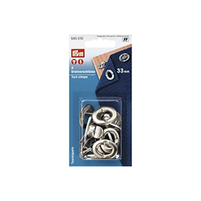 Imagen de Prym Lona Turn Clasp, Unisex, Silver, One Size