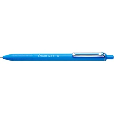 Imagen de Pentel BX467 Izee Bolígrafo retráctil, 0,7 mm, azul claro, 12 unidades
