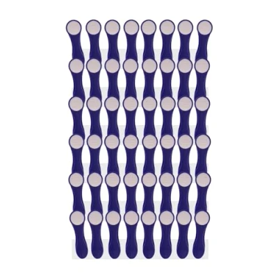 Imagen de 48 pinzas para la ropa con muelles en espiral de acero inoxidable y agarre suave, color blanco