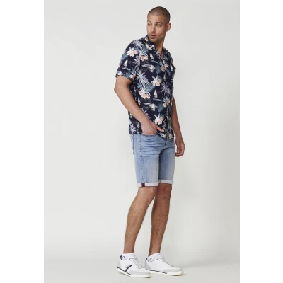 Imagen de Koroshi Shortsleeved Camisa, Hombre, Talla: Large, Navy