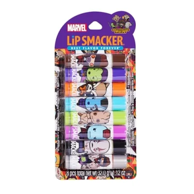 Imagen de Lip Smacker Marvel, Guardianes de la Galaxia, Bálsamo Labial para Niños Multipack con Personajes Galaxia Fácil Aplicar, Aceite Ricino, Set