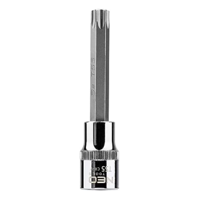 Imagen de NEO TOOLS 08 767 Piezas insertables de llave cubo 1/2 T55 Acero cromo vanadio, para herramientas Torx interior