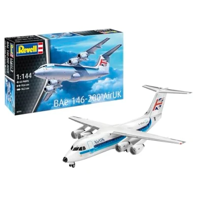 Imagen de Revell 03791 BAe 146 (RJ85) Kit de modelo avión a escala 1:144 plástico sin construir/sin pintar