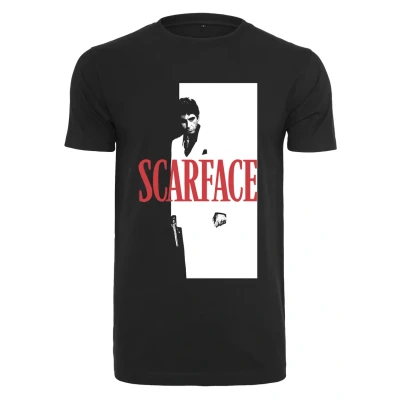 Imagen de Merchcode Herren Scarface Camiseta estampada, Hombre, Talla: Medium, Black