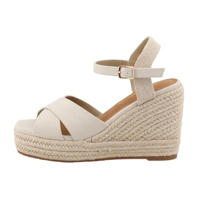 Imagen de TOM Tailor Sandalias con plataforma, Mujer, Talla: 39, Offwhite Zapatos