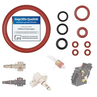 Imagen de Kit de mantenimiento junta compatible con Philips Saeco Spidem Gaggia para grupo preparación soporte válvula salida