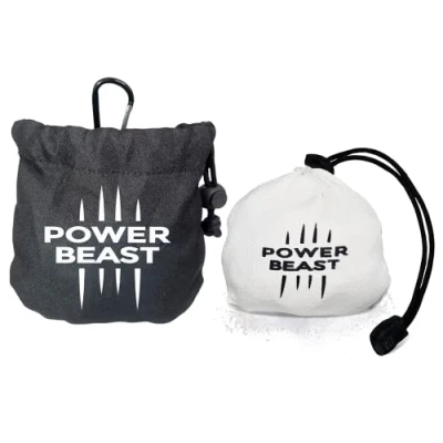 Imagen de POWER BEAST Bola Tiza de Magnesio Rellenable 60 gr + Bolsa, Chalk Ball, Bolas Magnesio, Reutilizable, Cross Training, Escalada, Halterofilia, Poledance, Baile en Barra, Padel, Tenis, Calistenia.