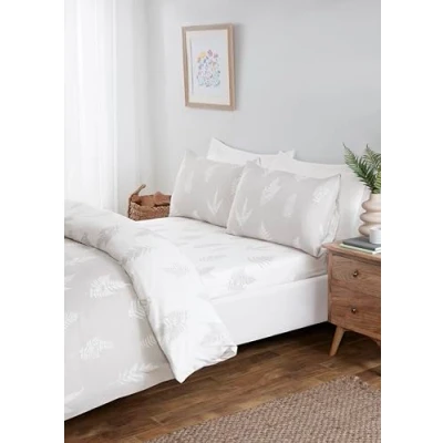 Imagen de Rapport Home Fern Juego de Ropa Cama matrimonial Microfibra con Funda nórdica Reversible y sábana Bajera Ajustable Fundas Almohada a