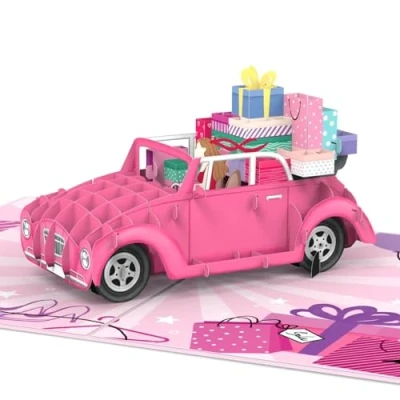Imagen de papercrush® Tarjeta de felicitación cumpleaños 3D para mujer, diseño reina las compras