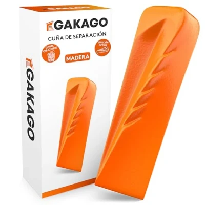 Imagen de Gakago Cuña de división para Madera Potente rotativa con Fuerte acción forjada Acero Macizo en Color señal y Gran Superficie Impacto
