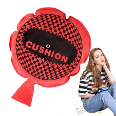 Imagen de cojín de Pedo, 16cm Whoopee, Almohadilla Esponja para Pedos, Cojin echa Pedos pedorreta, autoinflable, Hace Ruido, Bolsa Broma