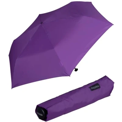 Imagen de Doppler Paraguas de bolsillo cero, 99, peso solo 99 gramos estable cortavientos 21 cm, morado, talla única