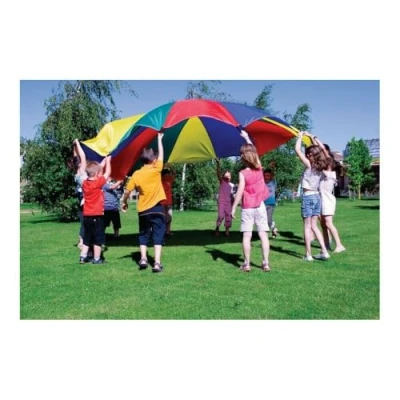 Imagen de Paracaidas amaya de nylon con 20 asas colores del parchis 6 m