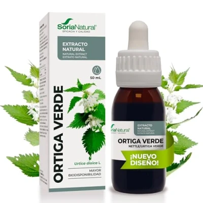 Imagen de Soria Natural Extracto de Ortiga Verde Apoya la Función Renal y Salud Inmunitaria Alcalinizante diurético piel, acné, brotes Bote 50 ml