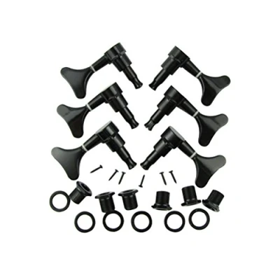 Imagen de Musiclily 3L3R Bajo Clavijas de Afinación Clavijero Repuesto para 5/6 Cuerdas Eléctrico, Negro