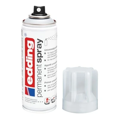 Imagen de edding 5200 spray permanente de imprimación universal 200 ml pintura en para preparar superficies que se pueden pintar como vidrio, metal, madera, cerámica, lienzo