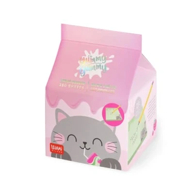 Imagen de Legami Bloc Memo Yummy de notas con 250 hojas desmontables, papel FSC certificado, tamaño 7 x 10 cm, verdes, Kitty
