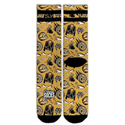 Imagen de American Socks Cafe Racer Mid High S/M Calcetines de deporte para hombre y mujer, Crossfit, Padel, Running, Ciclismo, Bici Skate.