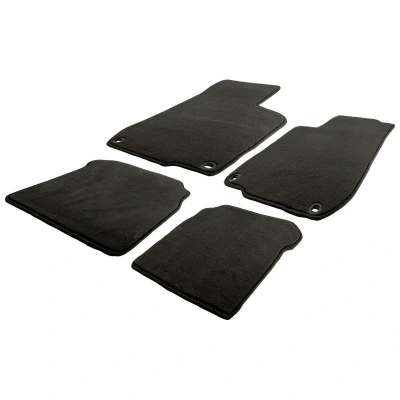 Imagen de AutoStyle TM ME504 Juego de alfombrillas suelo textil delante y detrás 4 negro MERCEDES BENZ: Clase C Sedán, T modell