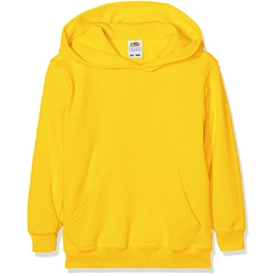 Imagen de Fruit Of The Loom SS026B, Sudadera con Capucha para Niños, Amarillo (Sunflower Yellow), 5 6 años (Talla del fabricante: 116)