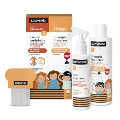 Imagen de Suavinex Loción Antipiojos 125ml + Champú Protector Árbol de Té 250m