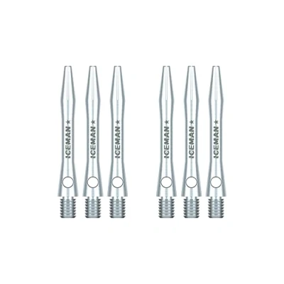 Imagen de RED DRAGON Gerwyn Price Iceman Logo Plain Aluminium Short Tallos de Dardos (Ejes) 3 Juegos por Paquete (9 Stems in Total)