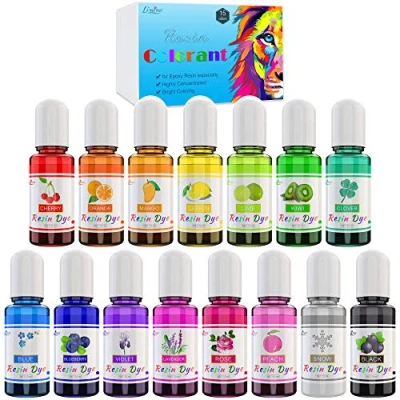 Imagen de Colorante Resina Epoxi 15 Colores Colorantes Resin Epoxy Concentrado para Arte de Resina, Fabricación Pigmento Líquido Pintura DIY, Art, Artesanal 10 ml cada uno
