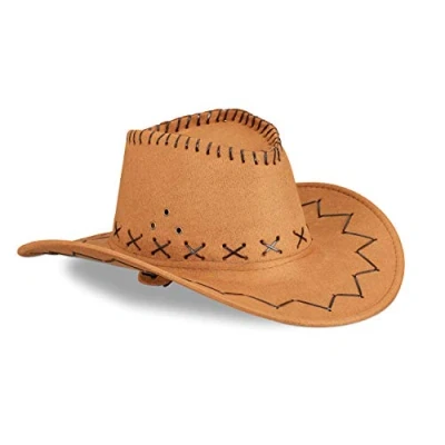 Imagen de Relaxdays Sombrero Vaquero, Poliéster, Marrón, 16 x 35,5 39 cm , color/modelo surtido